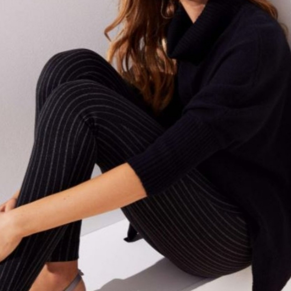 Pinstripe Ponte Leggings by Loft